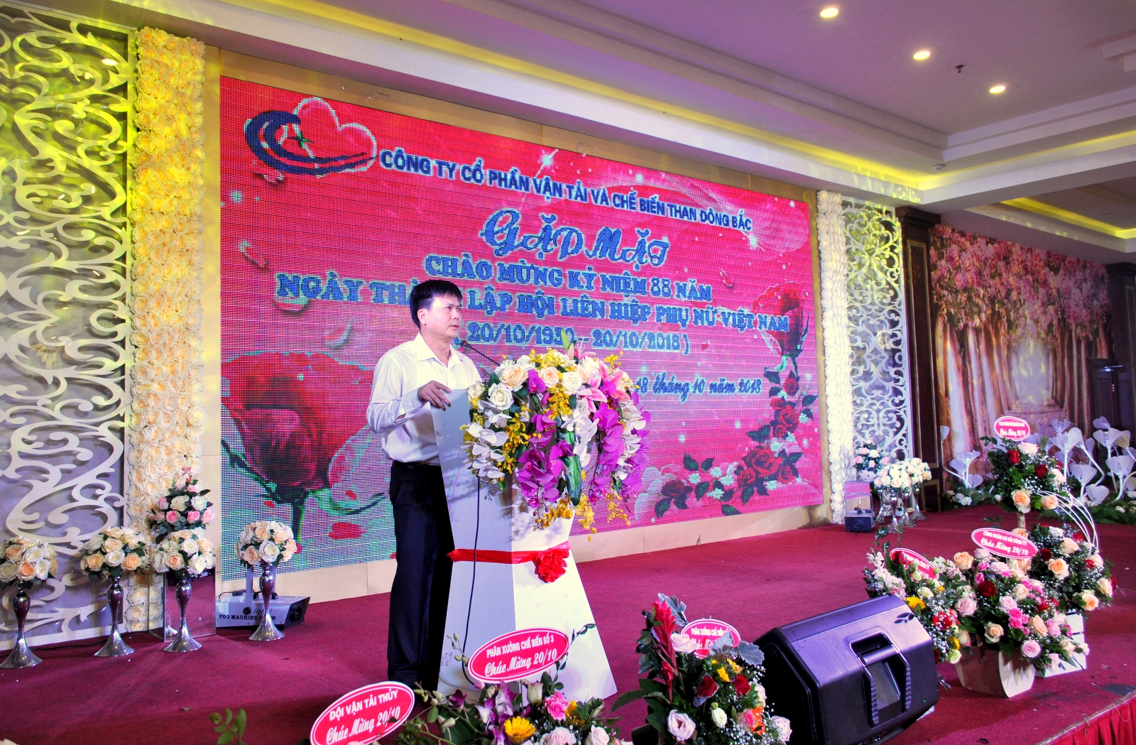Hội phụ nữ cơ sở Công ty cổ phần Vận tải và Chế biến than Đông Bắc tổ chức Gặp mặt kỷ niêm 88 năm Ngày thành lập Hội LHPN Việt Nam