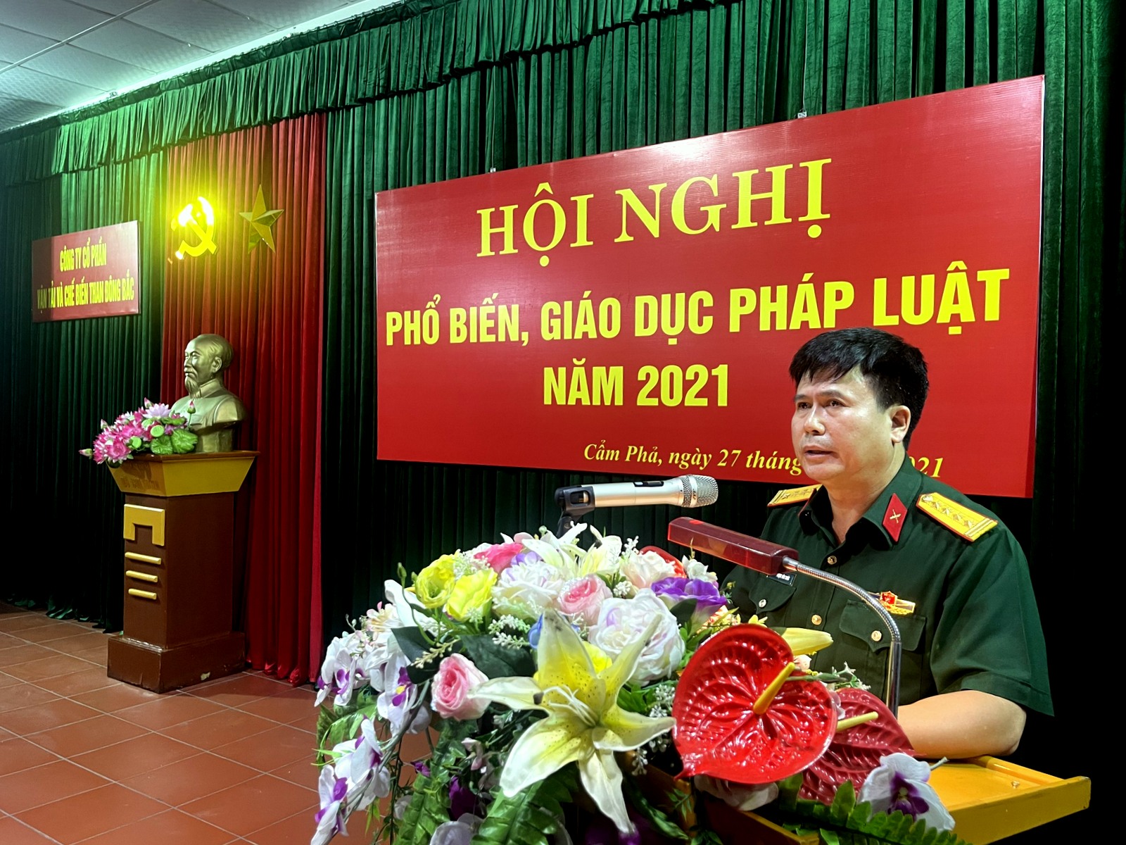 Công ty cổ phần Vận tải và Chế biến than Đông Bắc Tổ chức Hội nghị tuyên truyền, phổ biến, giáo dục pháp luật năm 2021