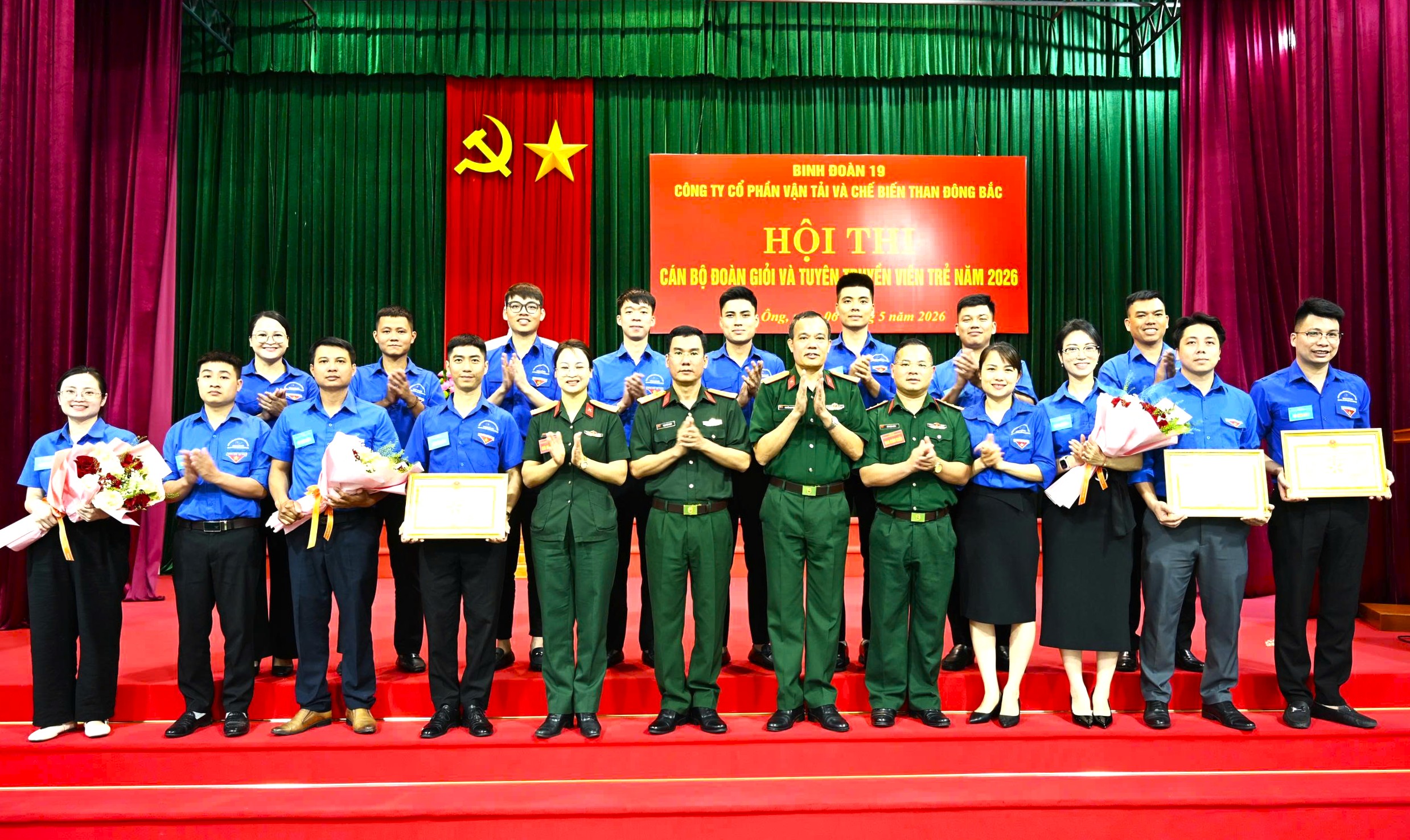 Công ty cổ phần VT&CB than Đông Bắc tổ chức thành công Hội thi Cán bộ đoàn giỏi và tuyên truyền viên trẻ trong Công ty năm 2026