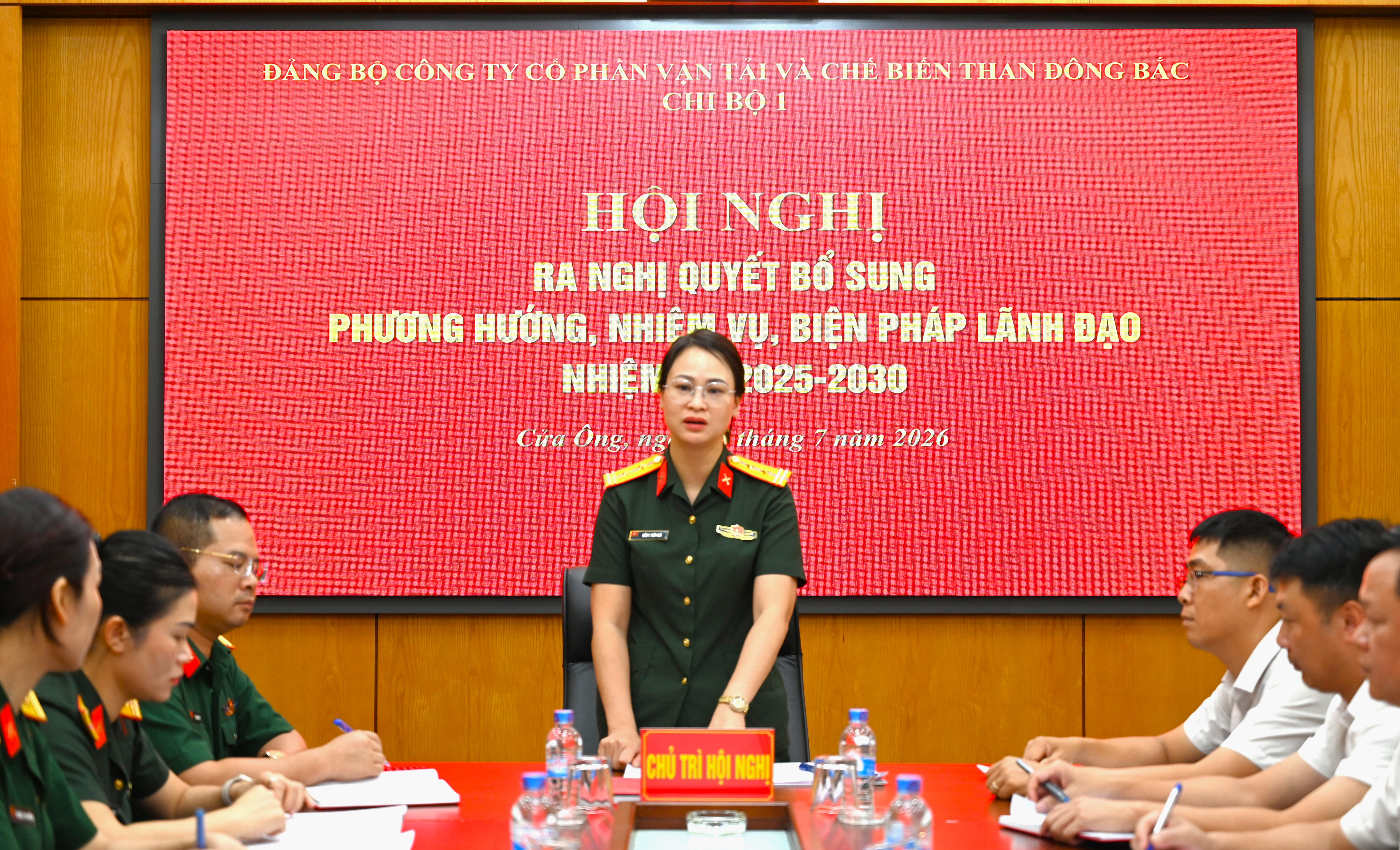 Các chi bộ trực thuộc Đảng bộ Công ty cổ phần Vận tải và Chế biến than Đông Bắc tổ chức Hội nghị ra Nghị quyết bổ sung phương hướng, nhiệm vụ lãnh đạo nhiệm kỳ 2025-2030